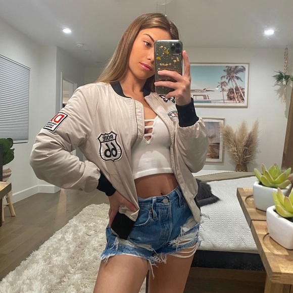 Jackets & Blazers - Vintage Bomber Jacket | Off White